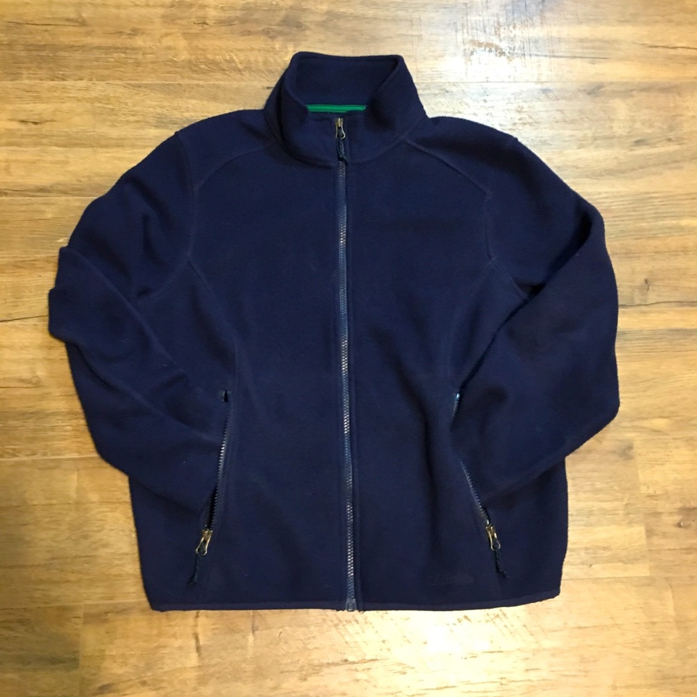 L L Bean Unisex Flee jacket Large